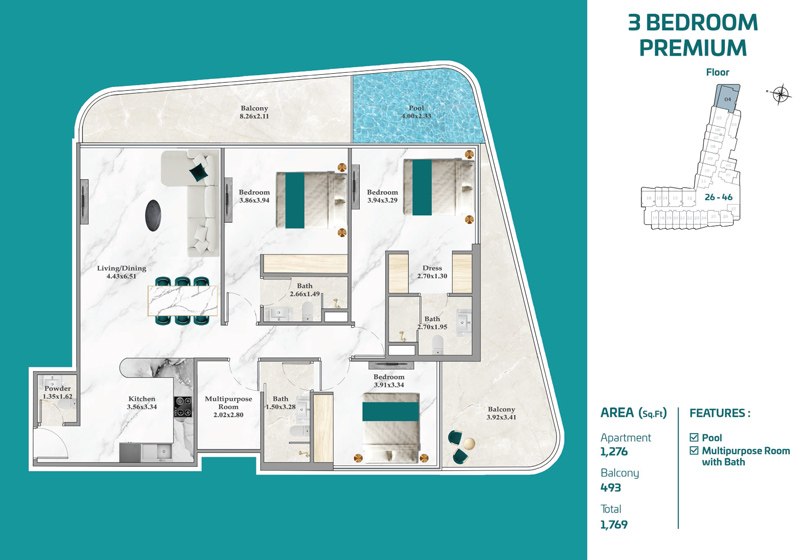 Breez by Danube ground floor plan